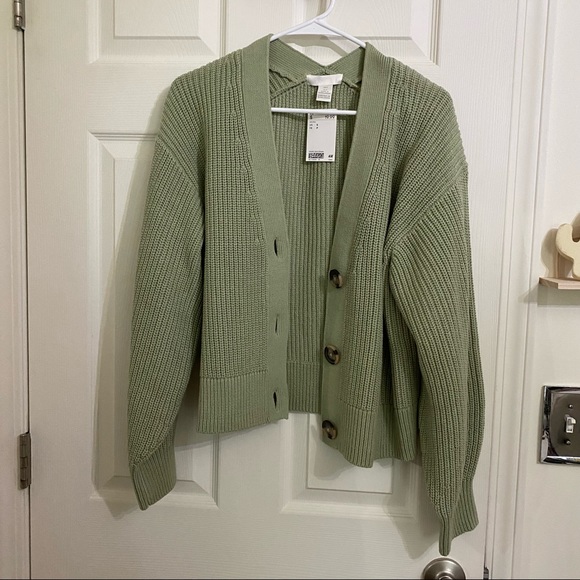 H&M Sweaters - H&M Green Cardigan